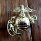 U.S MARINE CORPS EGA LAPEL HAT CAP PIN USMC EAGLE GLOBE & ANCHOR LEFT INSIGNIA