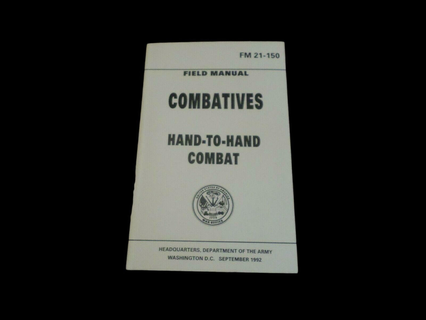 U.S ARMY COMBATIVES HAND TO HAND COMBAT HANDBOOK SELF DEFENSE TAKEDOWNS