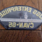 U.S NAVY SHIP HAT PATCH USS ENTERPRISE CVAN-65 CARRIER USA MADE HEAT TRANSFER