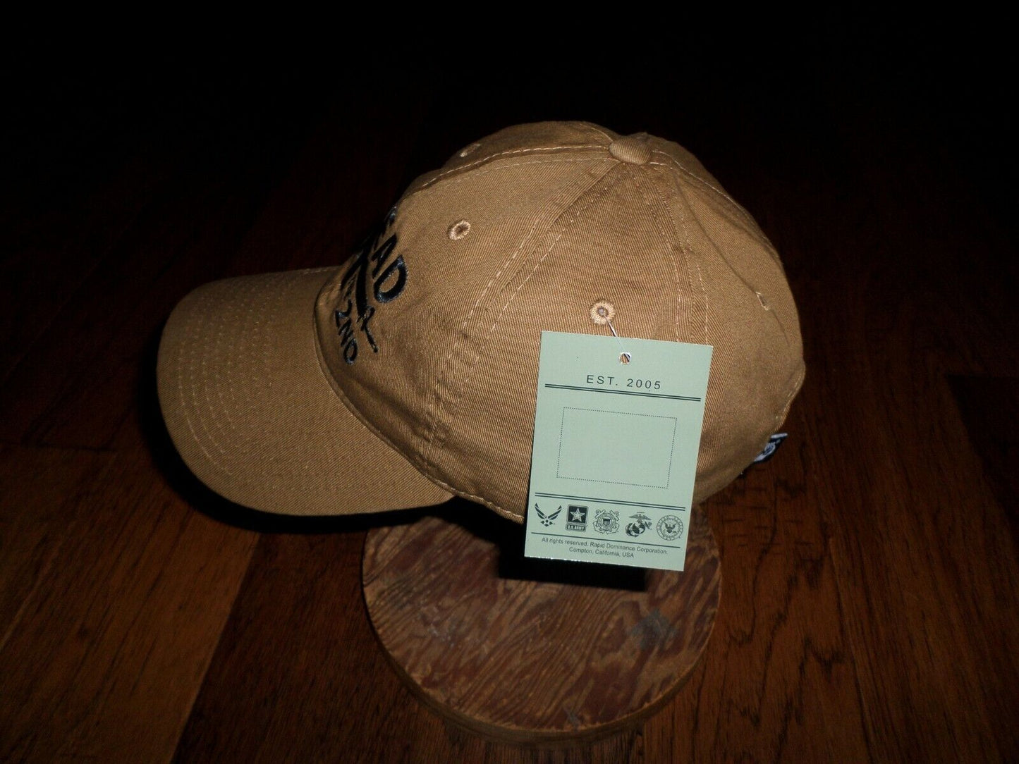 I Plead The 2nd Amendment Hat Embroidered  Polo Baseball Cap Relaxed Fit coyote