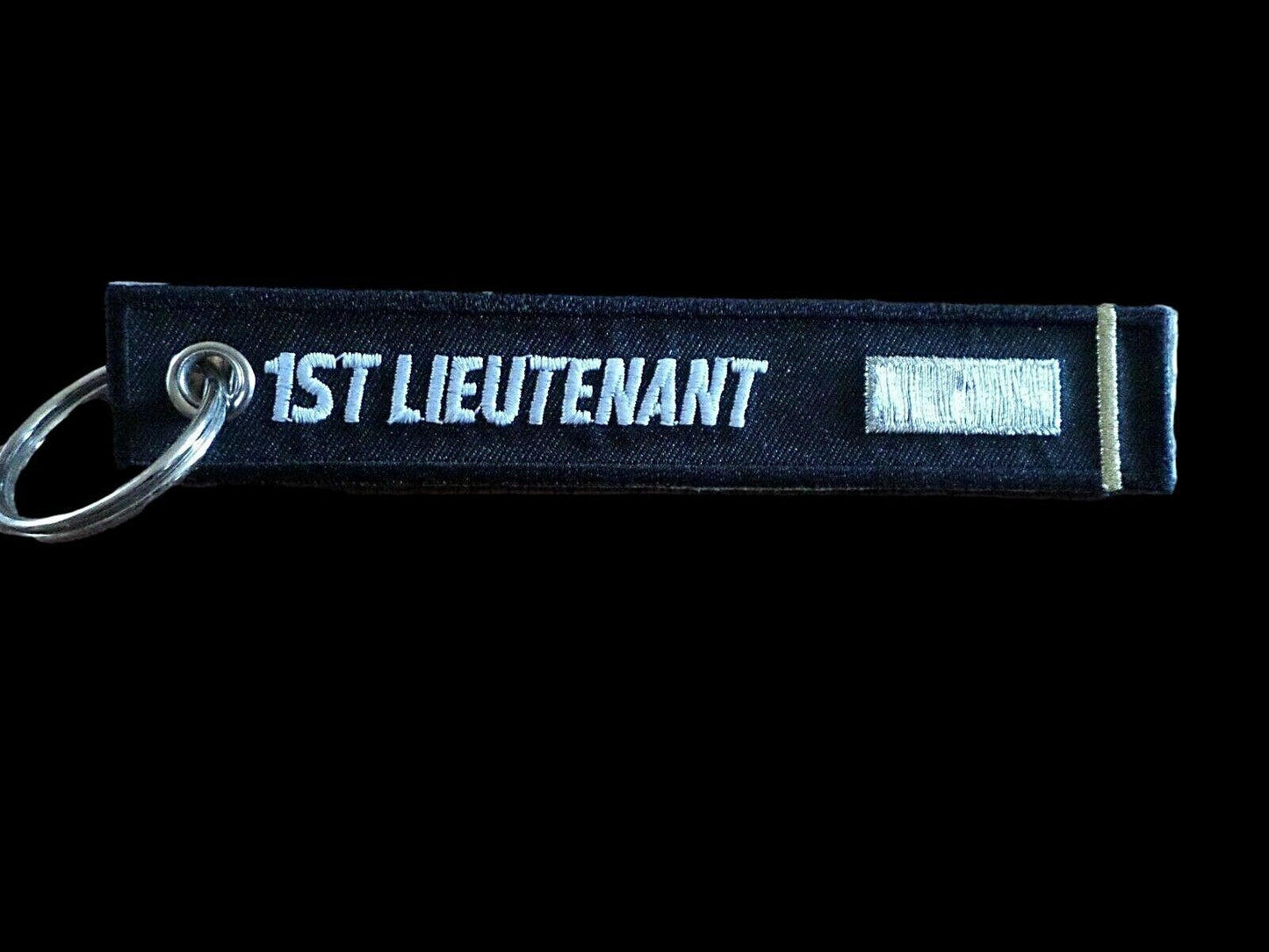 U.S MILITARY ARMY 1st LIEUTENANT KEY CHAIN KEY RING FOB 5 1/2" X 1" INCHES