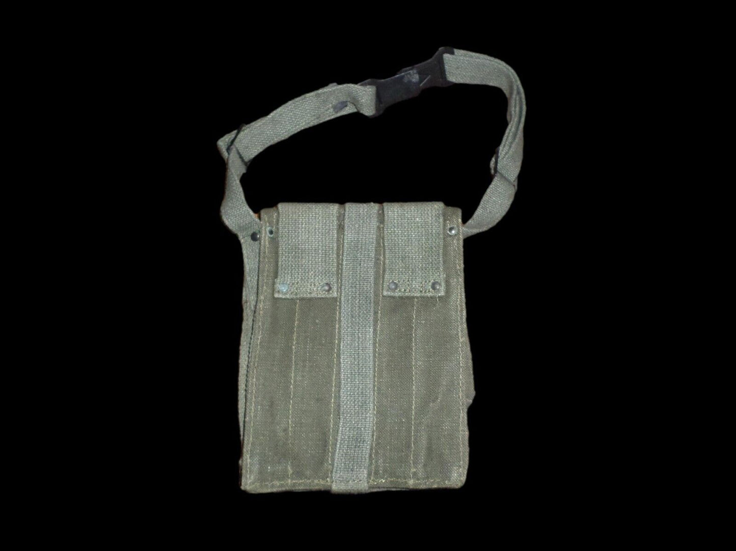 French military mat rifle magazine pouch 5 cell ammo shoulder bag genuine