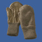 SWISS MILITARY WOOL MITTENS ARMY COLD WEATHER LEATHER PALMS SURPLUS
