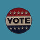VOTE LAPEL PIN POLITICAL PATRIOTIC HAT PIN USA ELECTION BADGE NEW