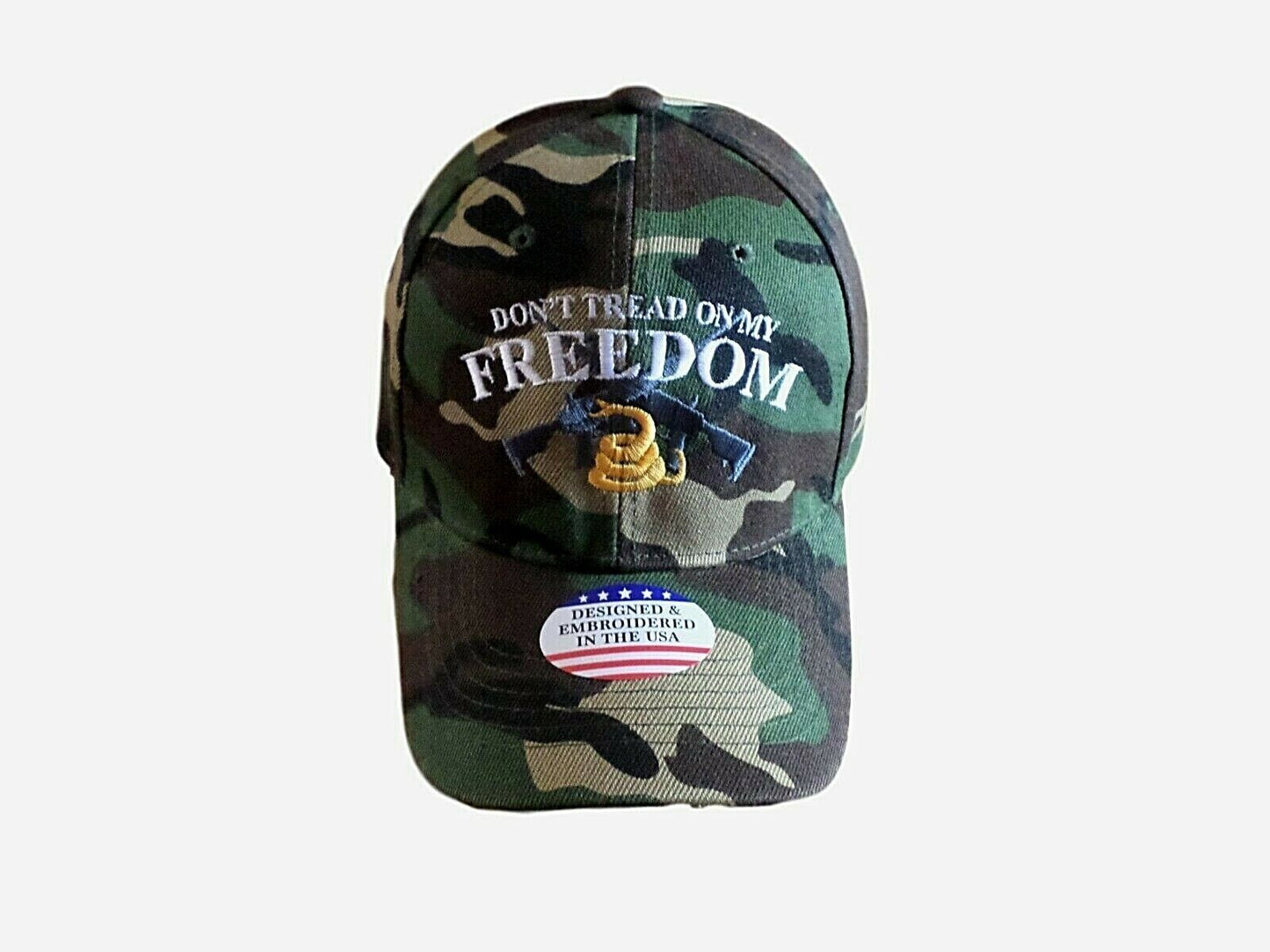 2nd AMENDMENT HAT DON'T TREAD ON MY FREEDOM CAP EMBROIDERED CAMOUFLAGE