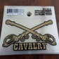 U.S MILITARY ARMY CAVALRY CROSS SABRES WINDOW DECAL STICKER MINI 3" X 2" INCHES