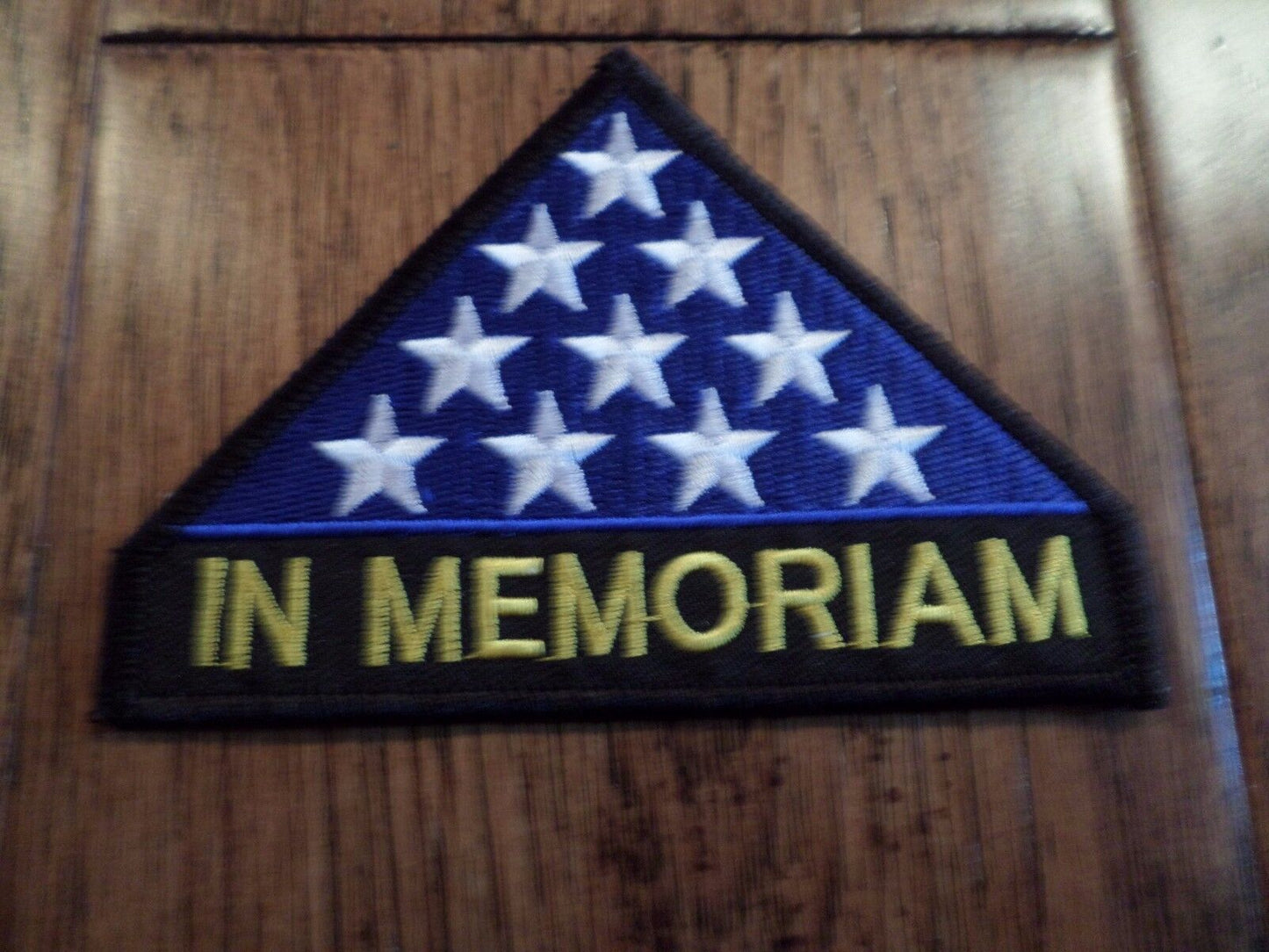 IN MEMORIAM HAT PATCH U.S MILITARY POLICE FIREMEN IN MEMORY PATCH