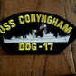 U.S NAVY SHIP HAT PATCH USS CONYNGHAM DDG-17 SHIP PATCH U.S.A MADE HEAT TRANSFER