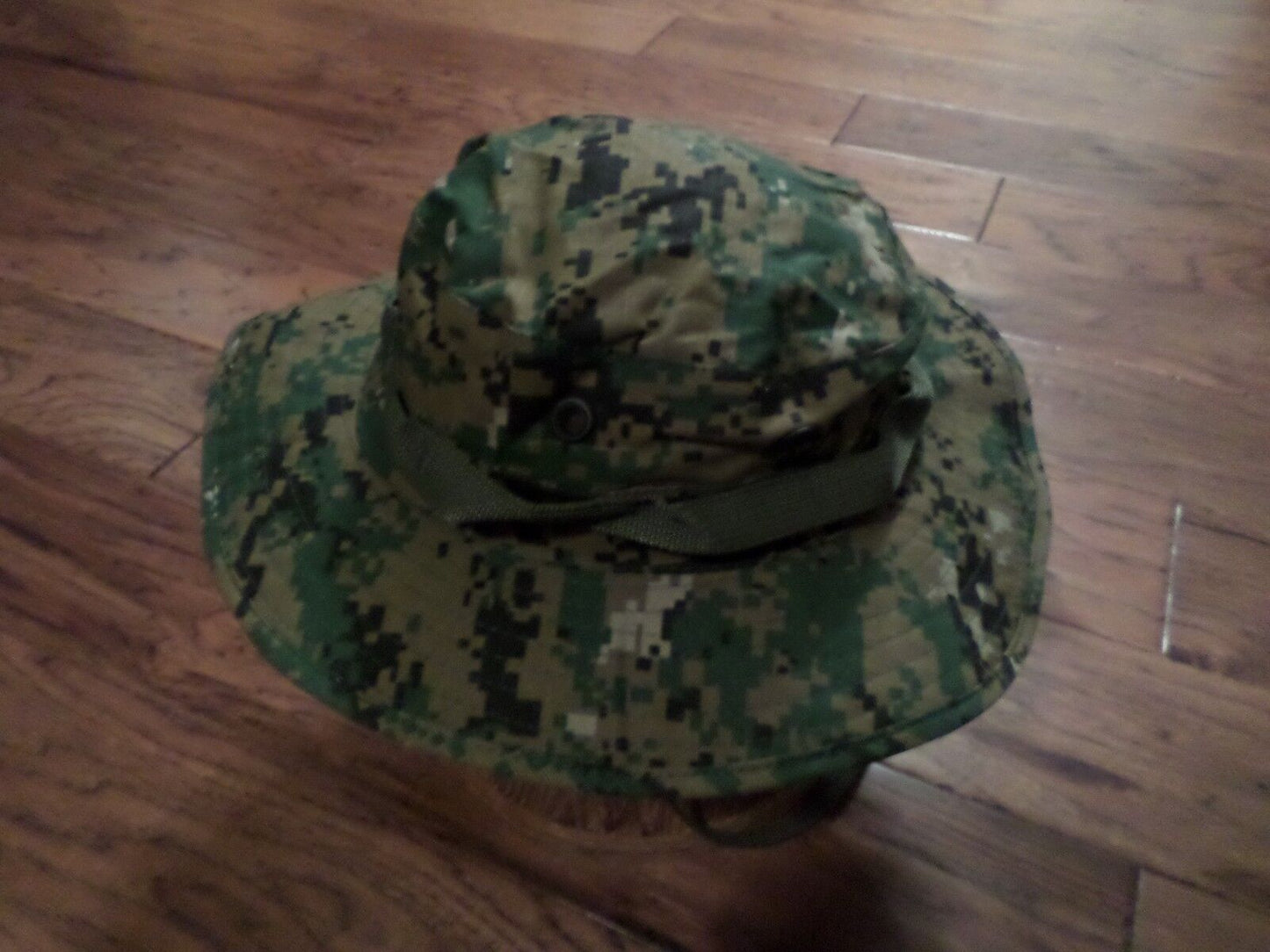 NEW DIGITAL WOODLAND BOONIE HAT SIZE LARGE MARINE CORPS CAMOUFLAGE PATTERN