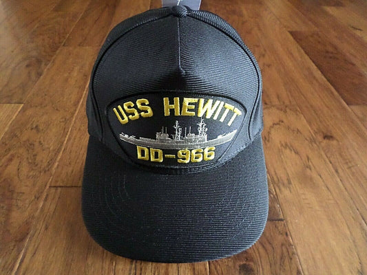 USS HEWITT DD-966 NAVY SHIP HAT U.S MILITARY OFFICIAL BALL CAP U.S.A MADE