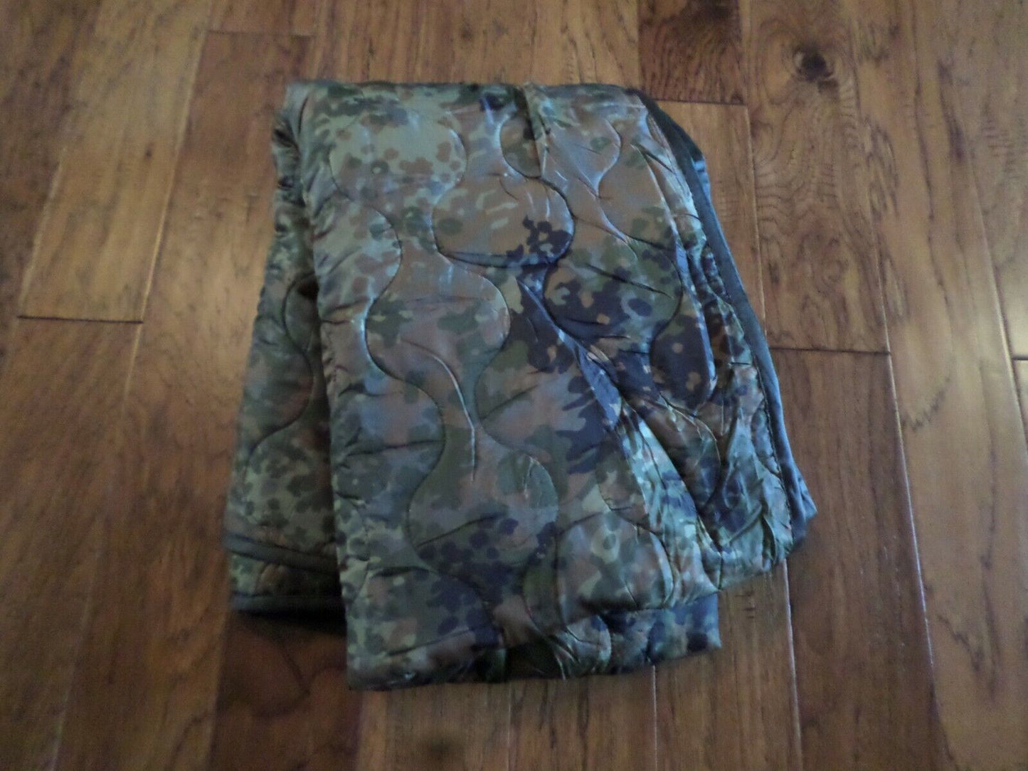 German Military style Poncho Liner Wet Cold Weather Flecktarn Camouflage Blanket