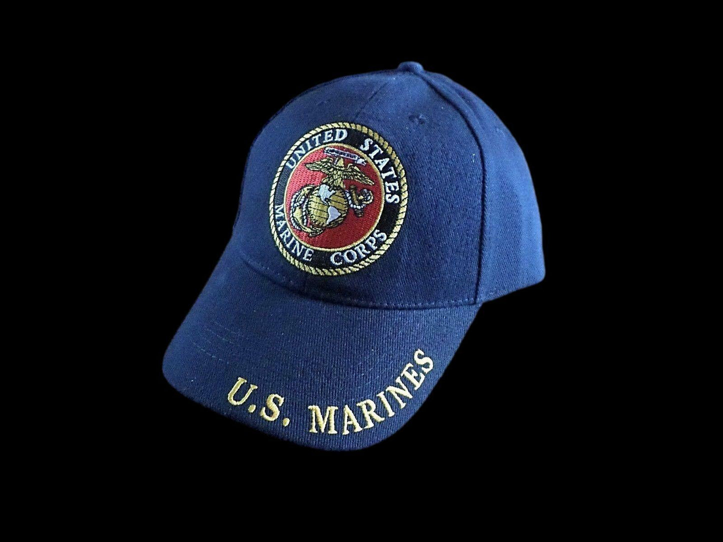 NEW U.S MILITARY MARINE CORPS EMBROIDERED BLUE HAT CAP OFFICIAL LICENSED HATS