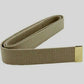 U.S MILITARY KHAKI HEAVY WEB BELT WITH BRASS PLATED TIP BELT ONLY USA MADE