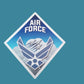 U.S MILITARY AIR FORCE WINGS WINDOW DECAL STICKER 3.75" X 3.25" INCHES