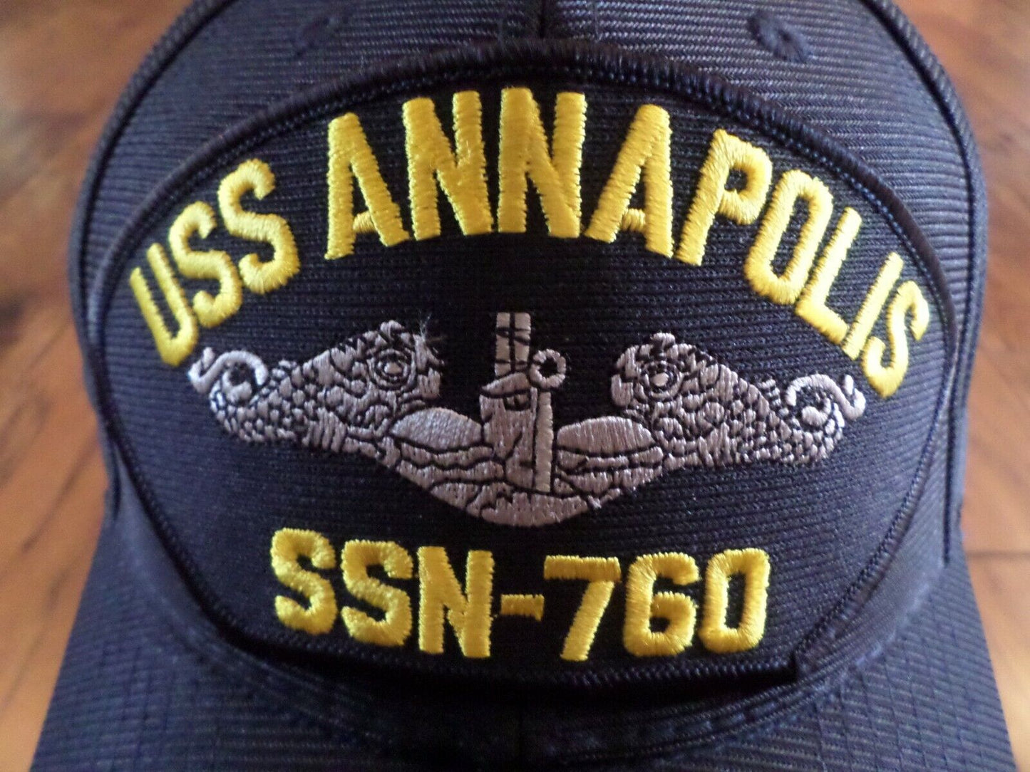 USS ANNAPOLIS SSN-760 HAT OFFICIAL U.S MILITARY NAVY SUBMARINE BALL CAP USA MADE