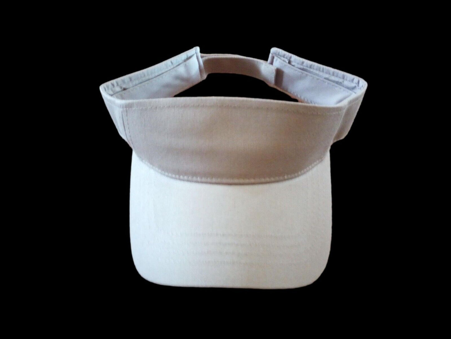 KHAKI SUN VISOR CAP HAT ADJUSTABLE SIZE NEW IN BAGS