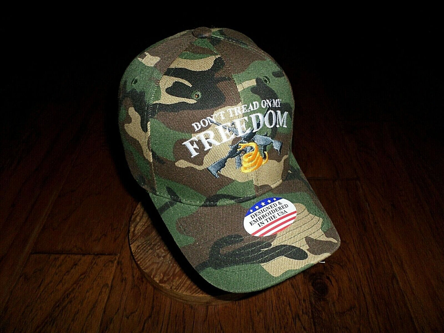 2nd AMENDMENT HAT DON'T TREAD ON MY FREEDOM CAP EMBROIDERED CAMOUFLAGE