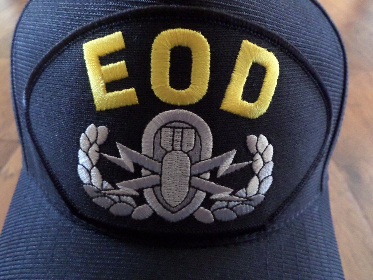 U.S NAVY EOD HAT U.S MILITARY OFFICIAL BALL CAP U.S.A MADE EXPLOSIVE ORDNANCE