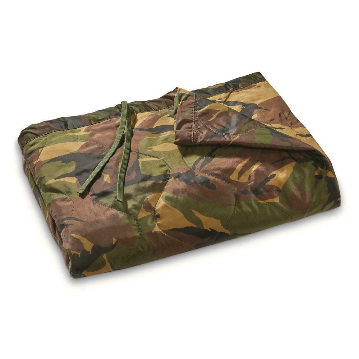 Dutch Military Issue Poncho Liner Wet Cold Weather DPM Camouflage Woobie Blanket