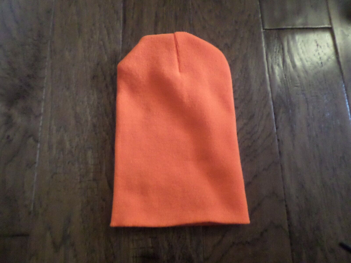 NEW WATCH CAP BLAZE ORANGE ACRYLIC 2 PLY KNIT U.S.A MADE BEANIE