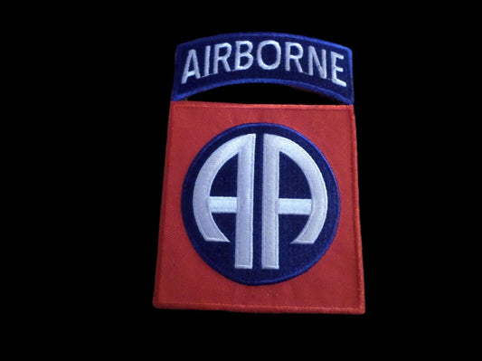 U.S MILITARY ARMY 82nd AIRBORNE ALL AMERICAN OVERSIZE BACK PATCH 5-1/4"X 3" 1/4