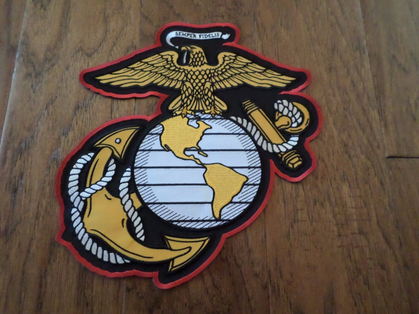 U.S MILITARY MARINE CORPS EAGLE GLOBE & ANCHOR EGA OVERSIZE BACK PATCH 10 X10.5