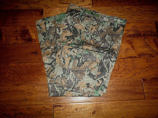 FRONTLINE CAMOUFLAGE HUNTING BDU PANTS 6 POCKET FATIGUE TROUSERS USA MADE