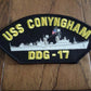 U.S NAVY SHIP HAT PATCH USS CONYNGHAM DDG-17 SHIP PATCH U.S.A MADE HEAT TRANSFER