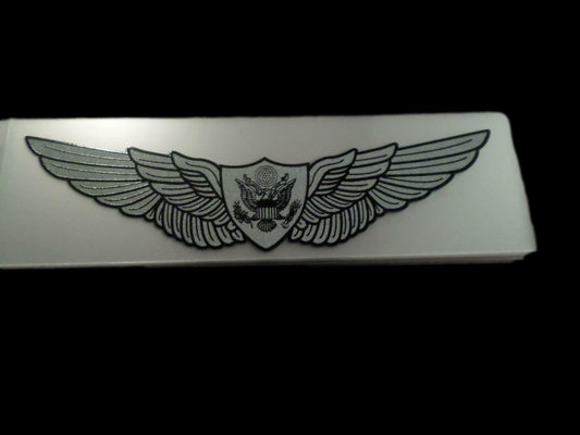 U.S MILITARY ARMY AIRCREW WINGS BADGE WINDOW DECAL STICKER 5.75" X 1.5"