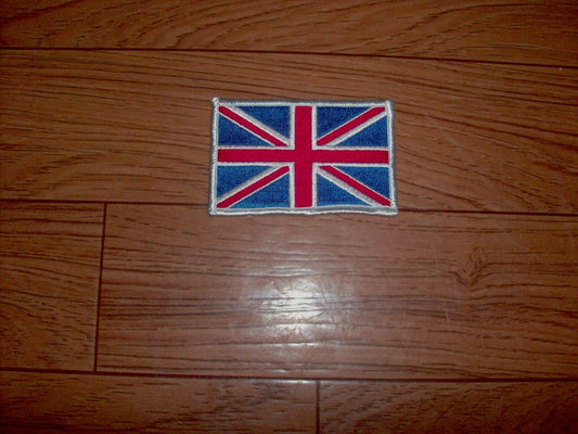 UNION JACK BRITISH MILITARY FLAG ARM PATCH  3" 1/2 X 2" 1/4  GOOD QUALITY