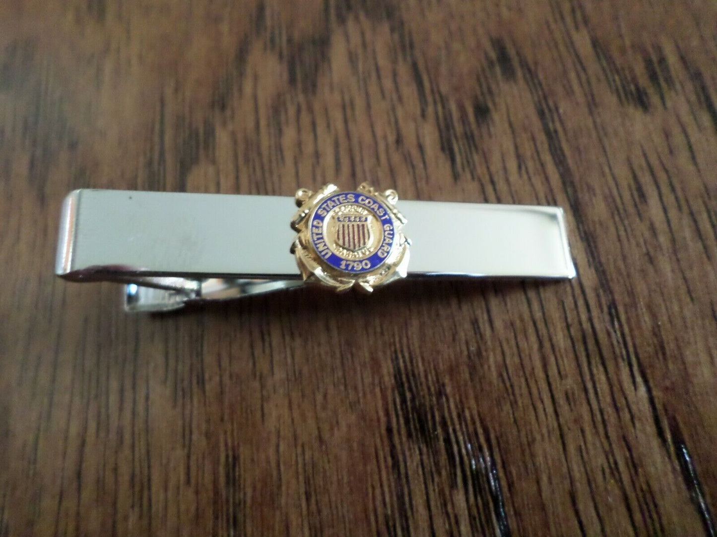 U.S COAST GUARD INSIGNIA TIE BAR OR TIE TAC CLIP ON TYPE CUSTOM MADE