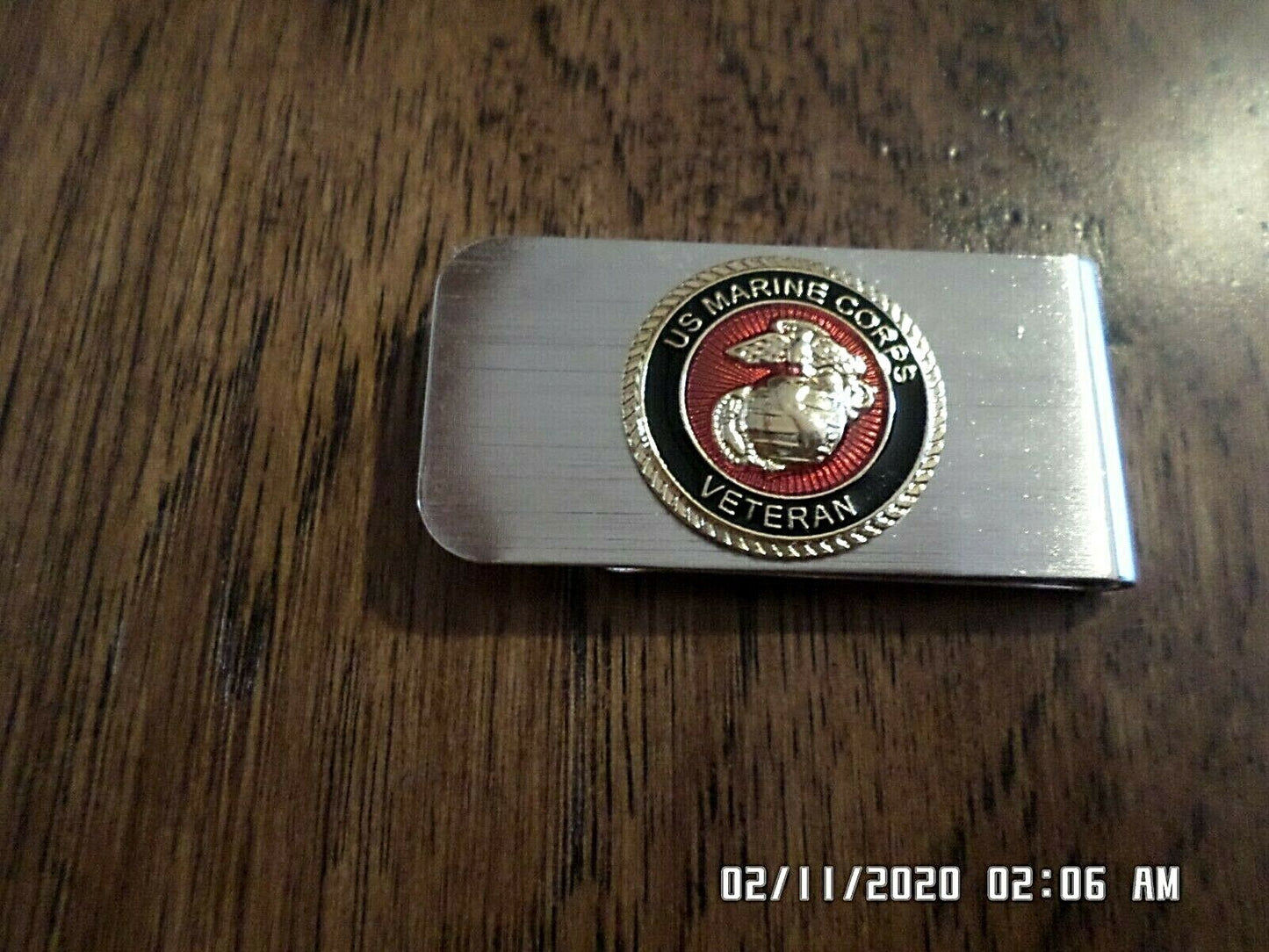 U.S MILITARY MARINE CORPS VETERAN MONEY CLIP OFFICIAL LICENSED PRODUCT