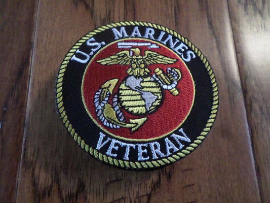 U.S.MILITARY MARINE CORPS VETERAN PATCH EAGLE GLOBE AND ANCHOR EGA