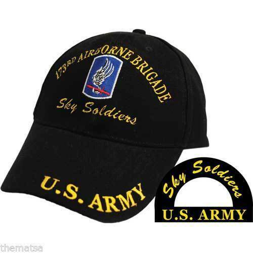 U.S ARMY 173rd AIRBORNE BRIGADE HAT BALL CAP SKY SOLDIERS NEW IN BAGS ...