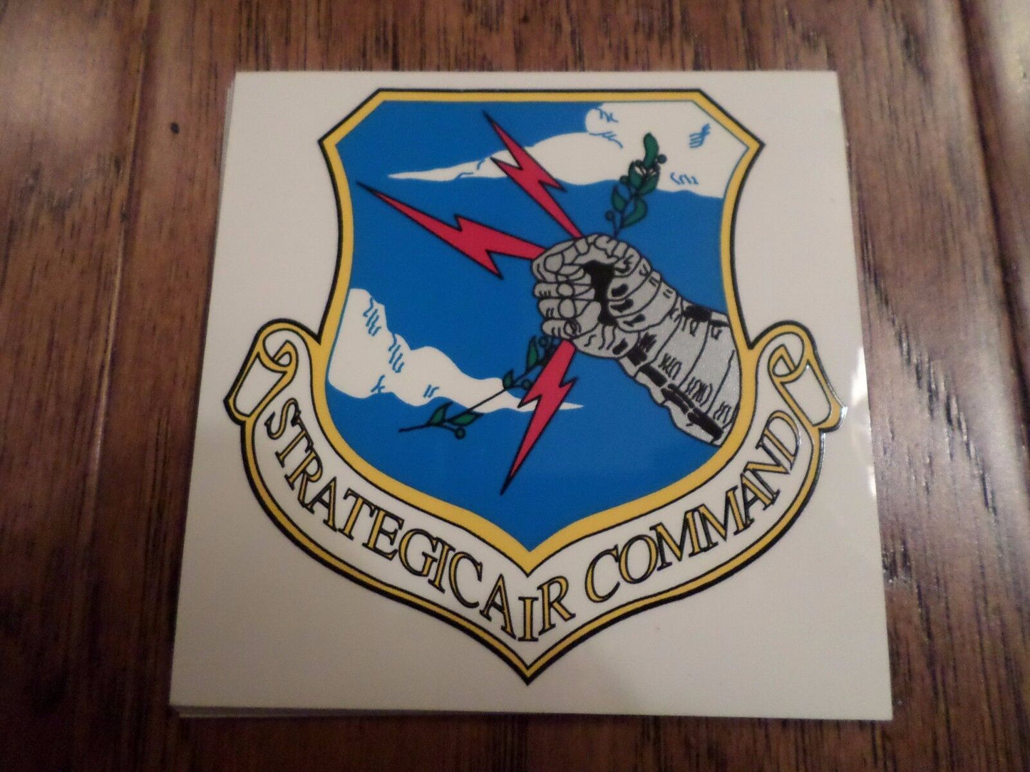 U.S MILITARY AIR FORCE STRATEGIC AIR COMMAND WINDOW DECAL STICKER 3.5" X 3.5"