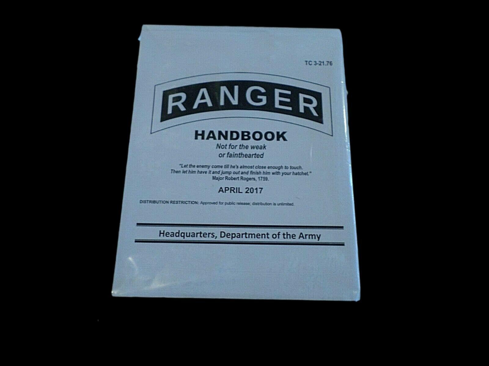 U.S ARMY RANGER HANDBOOK TRAINING BOOK MILITARY RANGER GUIDE BOOK ...