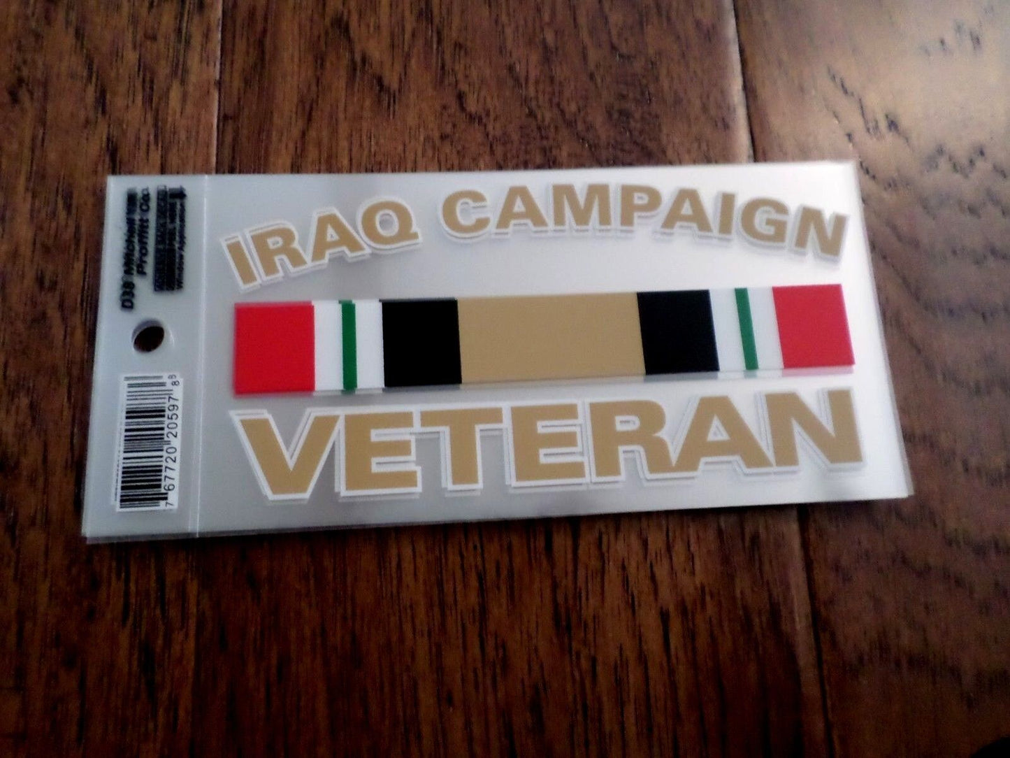 U.S MILITARY IRAQ CAMPAIGN  VETERAN WINDOW DECAL BUMPER STICKER