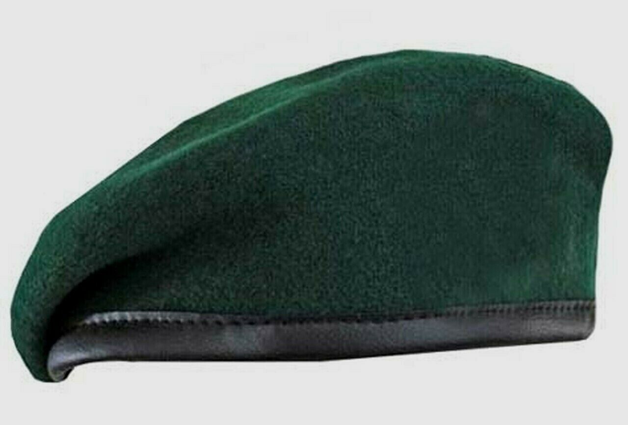 ORIGINAL GERMAN GREEN BERET MILITARY ISSUE WOOL SIZE X-LARGE 61 METRIC NEW