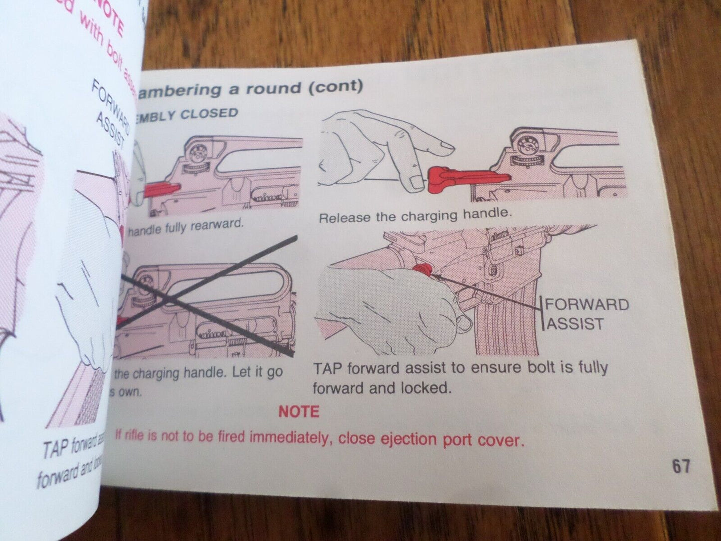 M16A2  5.56-MM Rifle Manual & Components list Handbook