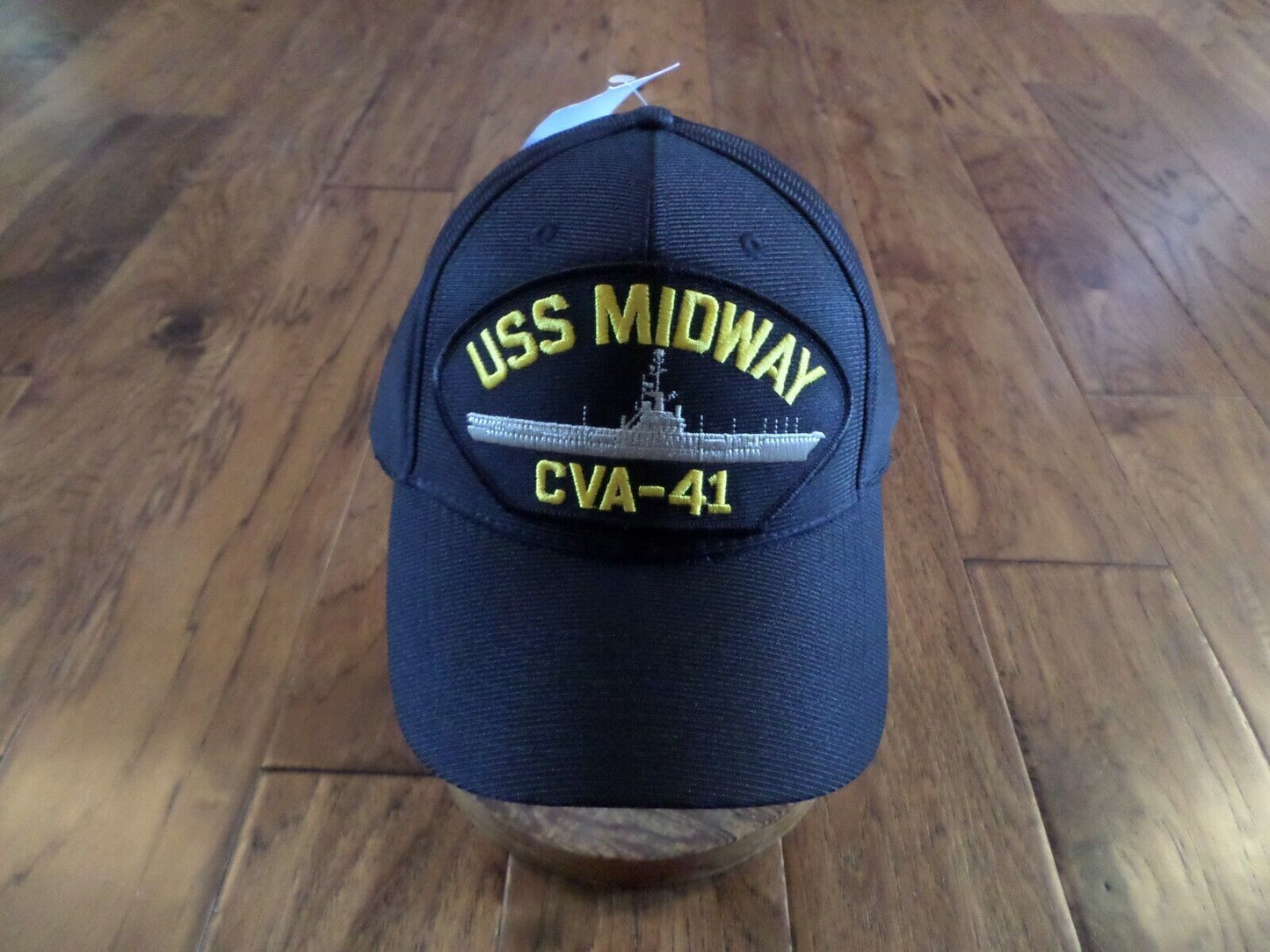 USS MIDWAY CVA-41 U.S NAVY SHIP HAT U.S MILITARY OFFICIAL BALL CAP U.S.A. MADE