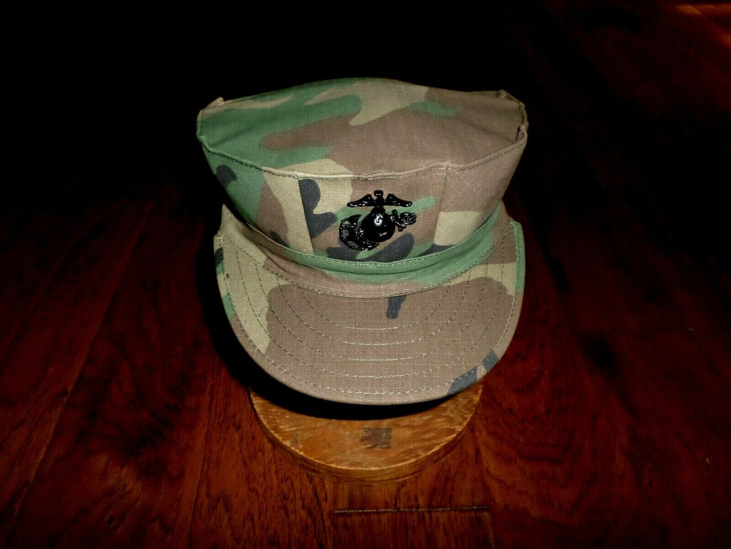 MARINE CORPS STYLE UTILITY HAT U.S.M.C WOODLAND CAP SIZE MEDIUM 7 1/4