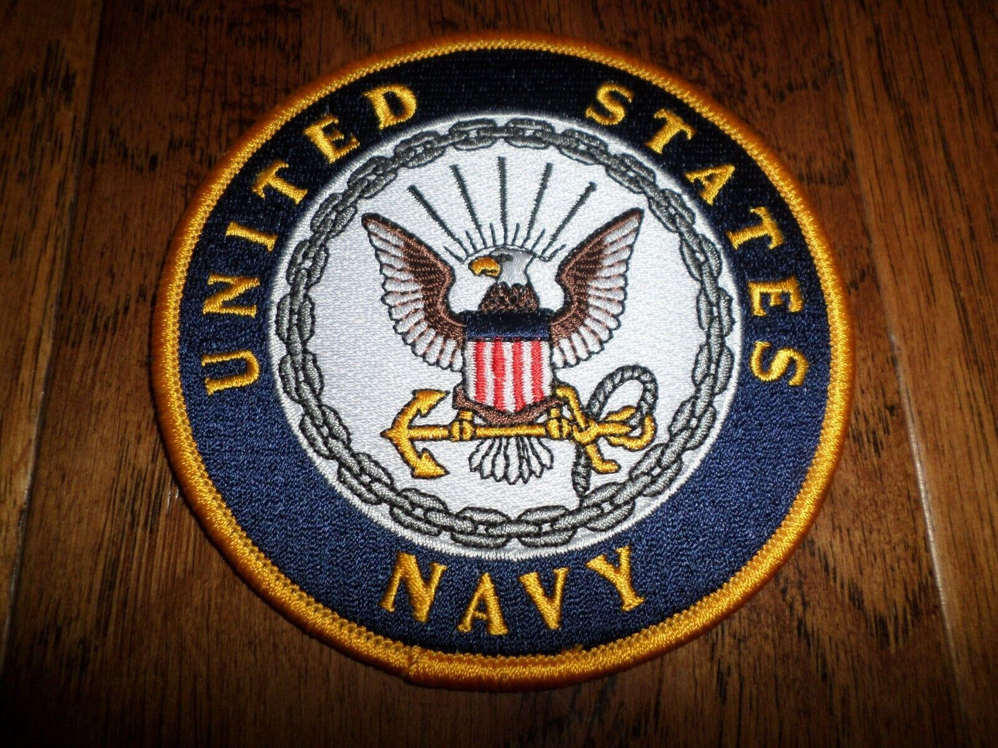 NEW U.S.MILITARY NAVY EMBROIDERED PATCH UNITED STATES NAVY 4" X 4" FULL COLOR