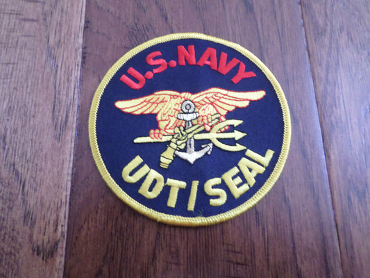 U.S.MILITARY NAVY UDT/ SEAL TRIDENT PATCH 4" X 4" SEAL TEAM