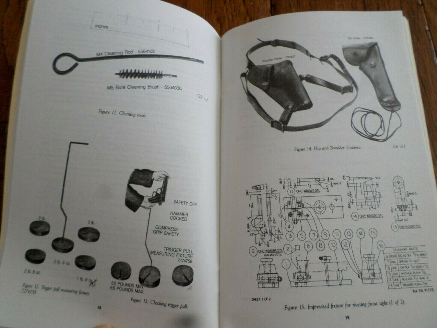 U.S ARMY M1911A1 45 PISTOL HANDBOOK MAINTENANCE OPERATION. TM BOOK