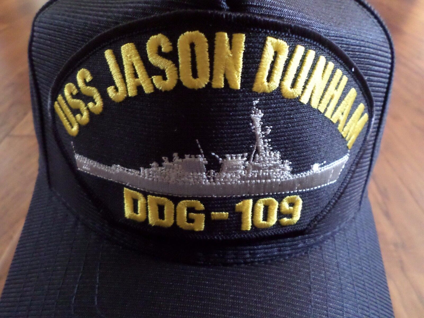 USS JASON DUNHAM DDG-109 NAVY SHIP HAT U.S MILITARY OFFICIAL BALL CAP U.S.A MADE