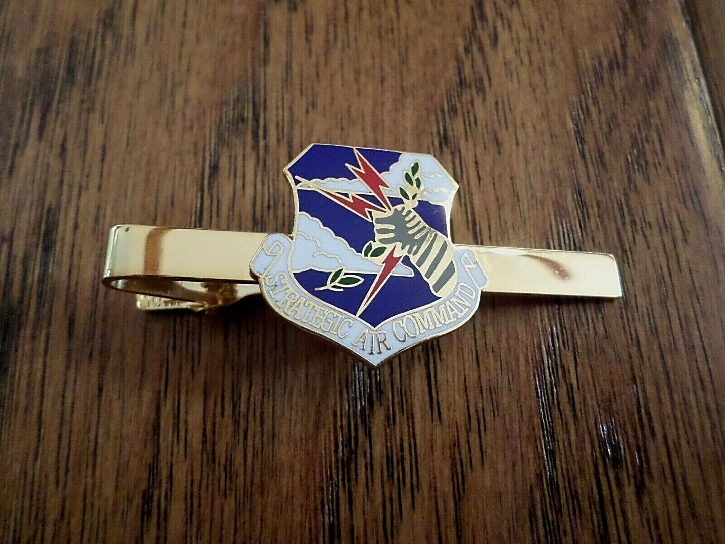 U.S MILITARY AIR FORCE SAC STRATEGIC AIR COMMAND TIE BAR TIE TAC CLIP ON TYPE