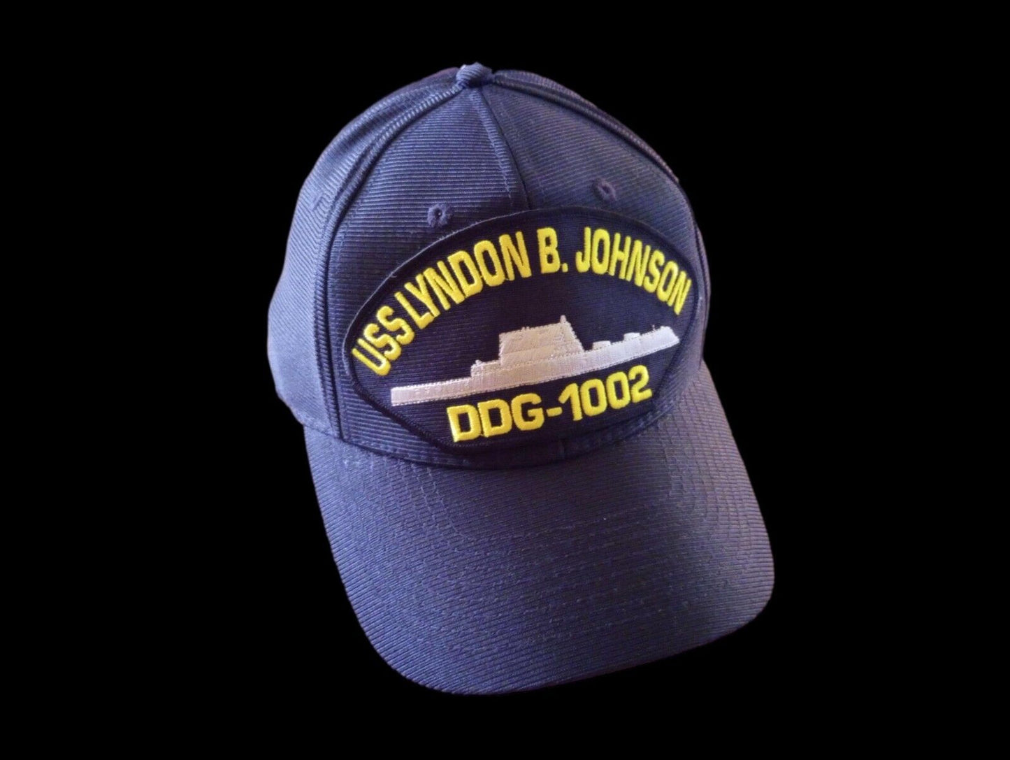 USS LYNDON B JOHNSON DDG-1002 NAVY SHIP HAT U.S MILITARY OFFICIAL BALL CAP U.S.A