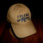 I Plead The 2nd Amendment Hat Embroidered  Polo Baseball Cap Relaxed Fit coyote