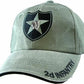 ARMY 2d INFANTRY DIVISION HAT EMBROIDERED U.S MILITARY CAP OD GREEN STONEWASHED