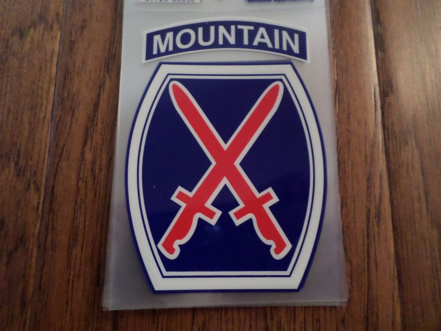 U.S MILITARY ARMY 10TH MOUNTAIN WINDOW DECAL BUMPER STICKER 3.25 X 4.25